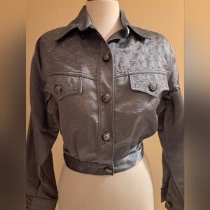 Cache Women's Studded Gray Jacket XS